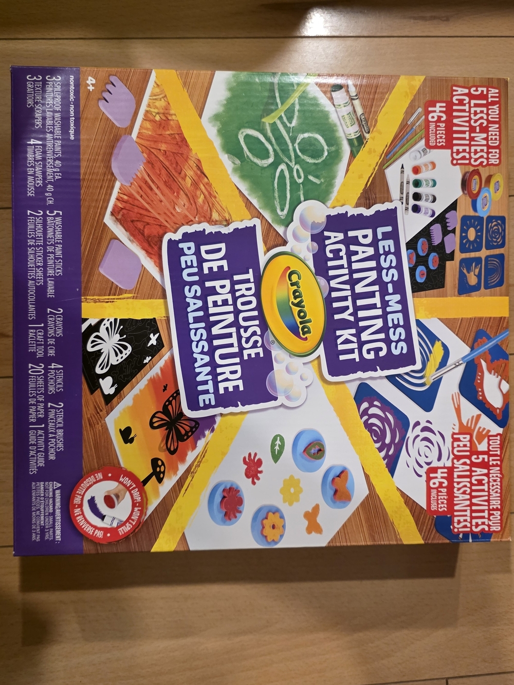 BRAND NEW Crayola Less-Mess Painting Activity Kit - Multi Color